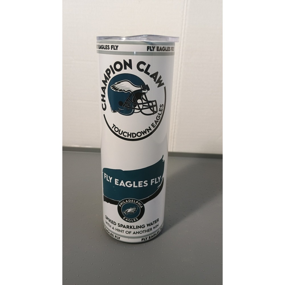 HOGG Philadelphia Eagles Tumbler Unique 20oz White Excellent Seltzer Parody